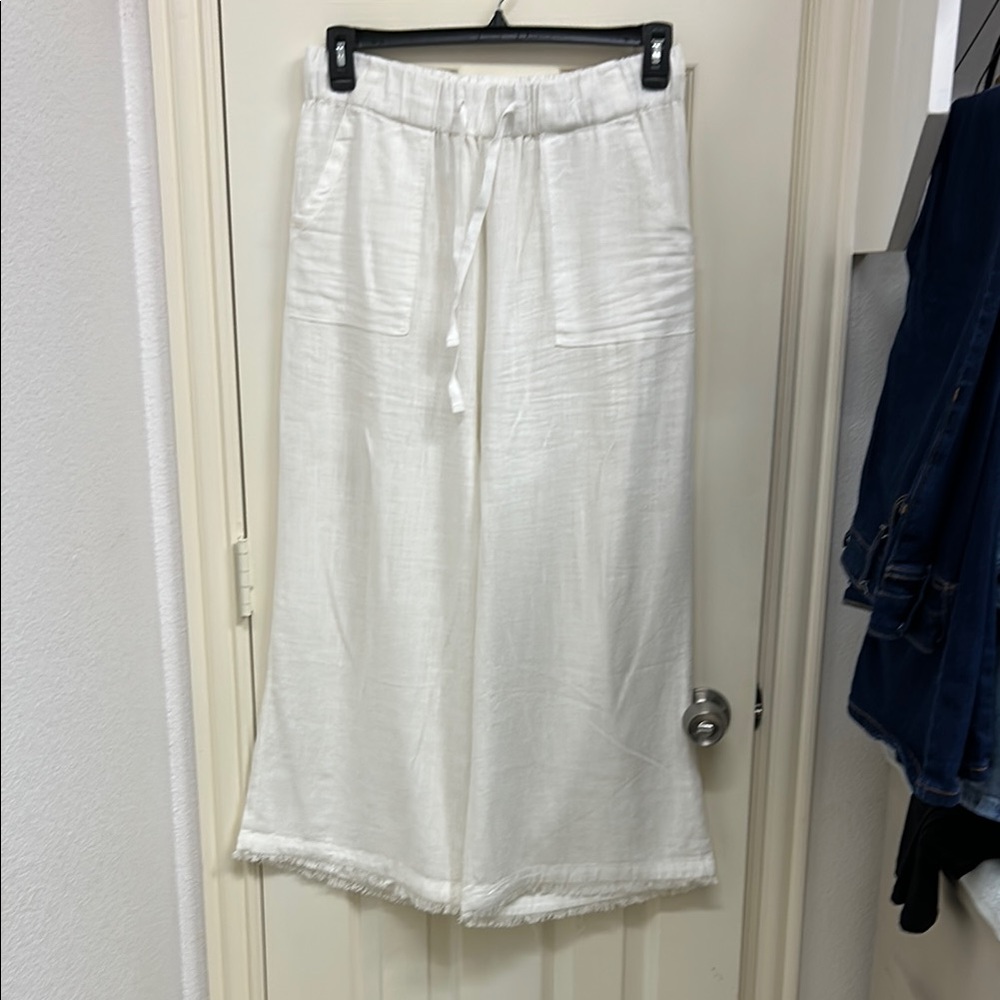 Thread & Supply Cream Linen Pants